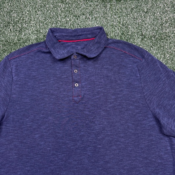 Nat Nast Polo Shirt Men's Size L Blue Short Sleeve Collared Knit Preppy Casual - Picture 3 of 7